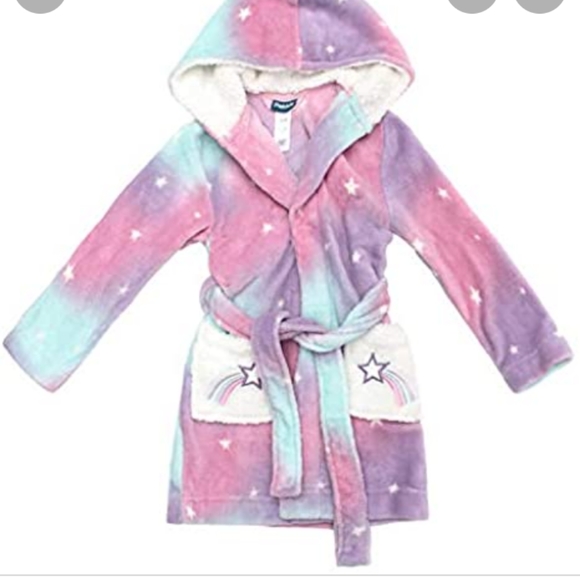 Pekkle XXS 2/3 size bath robe with hood  pockets - Picture 2 of 4